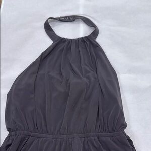 Jessica Simpson Gray Halter Jumpsuit